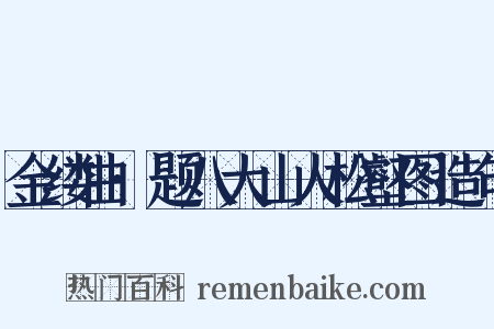 金缕曲·题八大山人松壑图造句是什么意思的图片